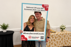 Travis and Cheryl Smith at the National CPR and Awareness Rally and March 2026