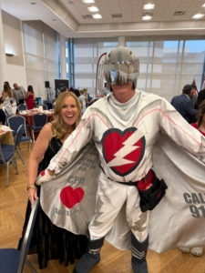 Cheryl with CPR superhero