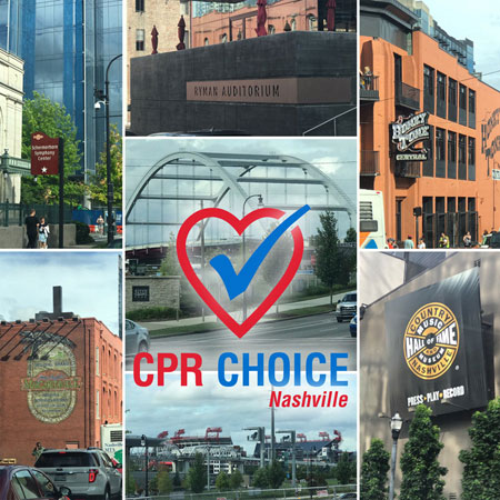 Nashville Collage with text: CPR Choice Nashville